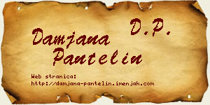 Damjana Pantelin vizit kartica